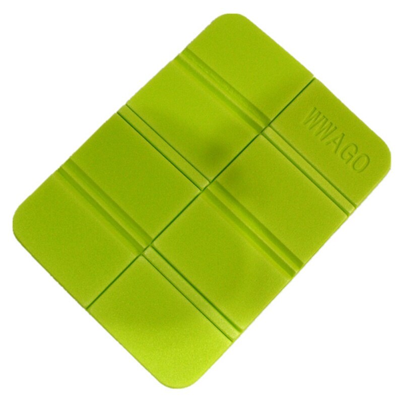 Opvouwbaar Opvouwbare Outdoor Camping Mat Xpe Waterdichte Seat Foam Pad Stoel Picknick Vochtbestendige Matras Strand Mat Pad 38*27Cm: Light Green