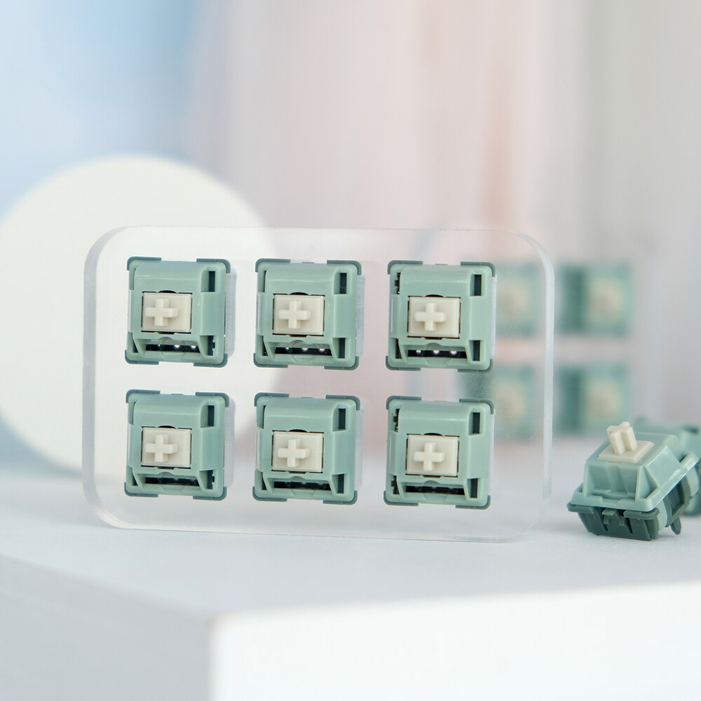 JKDK Green Snake Switches Linear with 65g extended gold plated spring 5 Pins JWK Mechanical Keyboard Switch