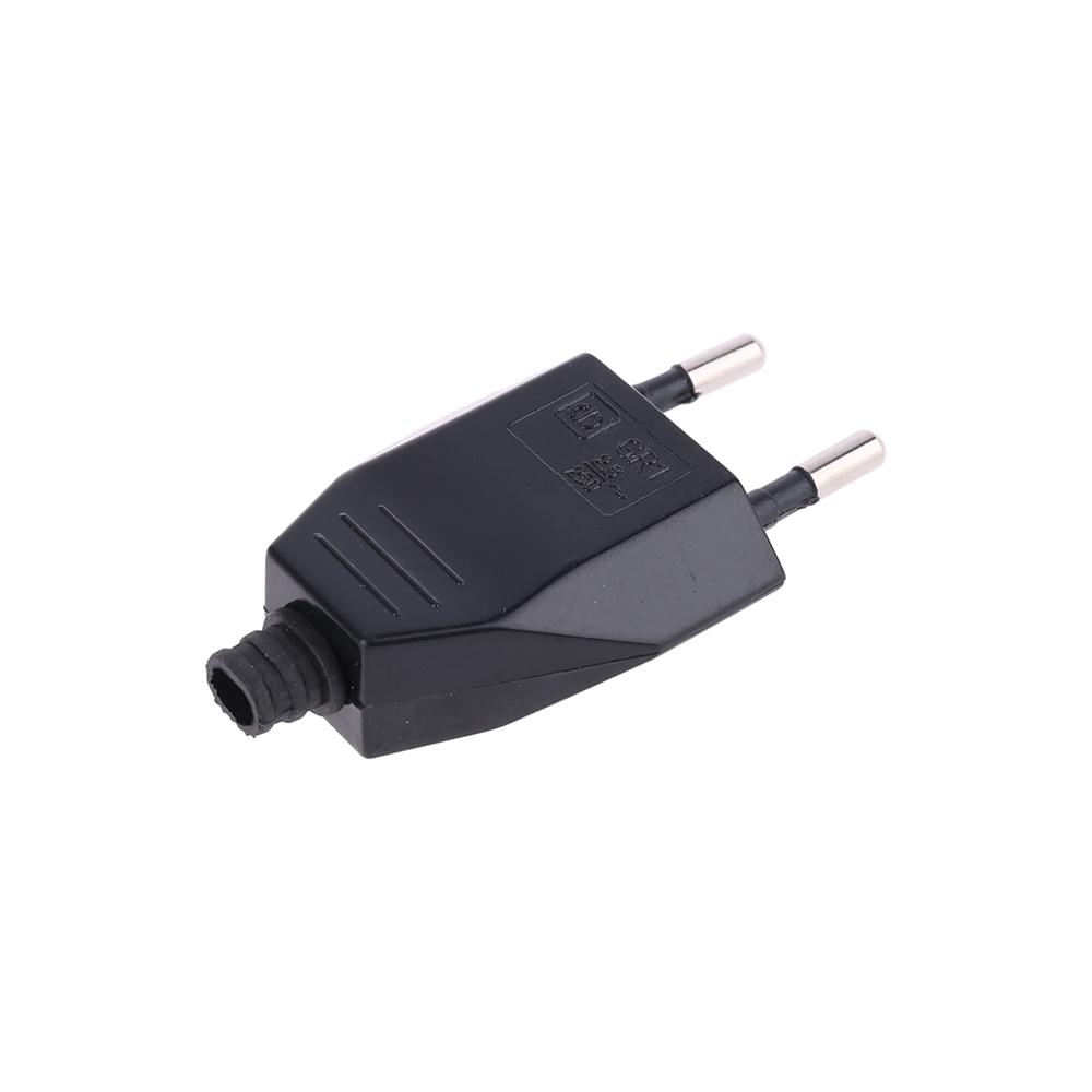2 stk tysk type europæisk 2- bens stik netværkskabler 2.5a 220v elektrisk kontakt