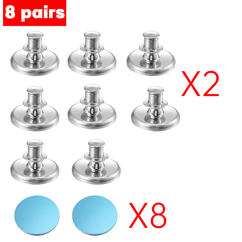 clip per tende Bottone magnetico per tende Senza chiodi Magnete staccabile Fibbia Bottoni per tende di regolazione Accessori aggiustare tenda1-8pz: Viola