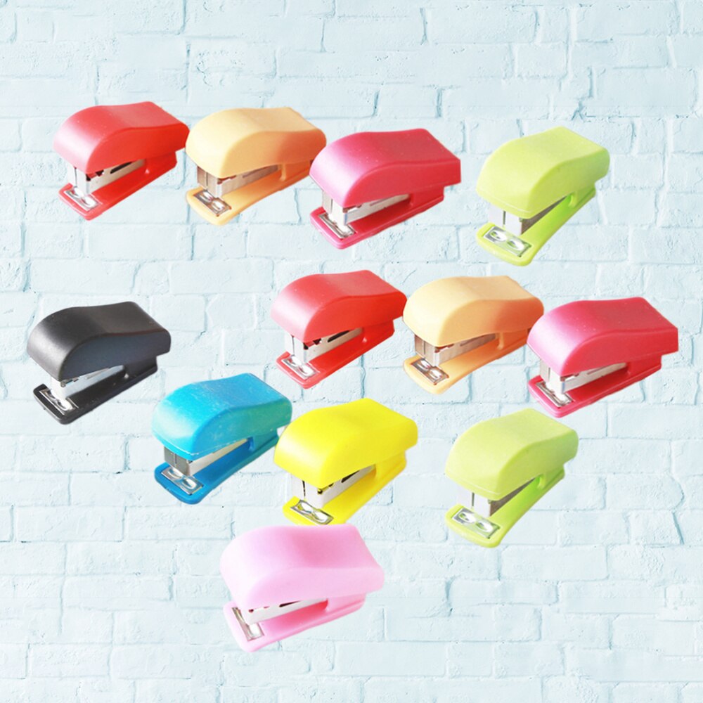 2 push-nietclips, met 100 reserveclips, nietclip, nietdispenser, nietjesdispenser, zonder perforatie, gebruikt voor het bevestigen van boeken, bindende documenten, testpapier enz