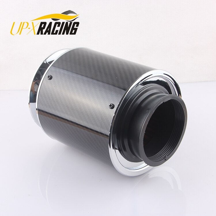 auto high Flow universal air Filter 60/65/70/75mm air Intake system carbon fiber filter mushroom head Cone Cold Air Intake