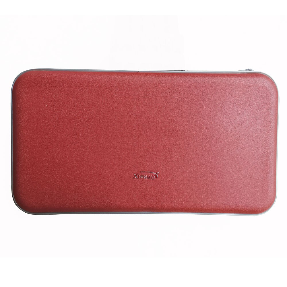 40Pcs/80Pcs Capaciteit Disc Cd Tas Dvd Wallet Organizer Case Waterbestendig Cd Mouw Harde Eva bag Album Doos Grote Houder: 80PCS-Capacity-Red