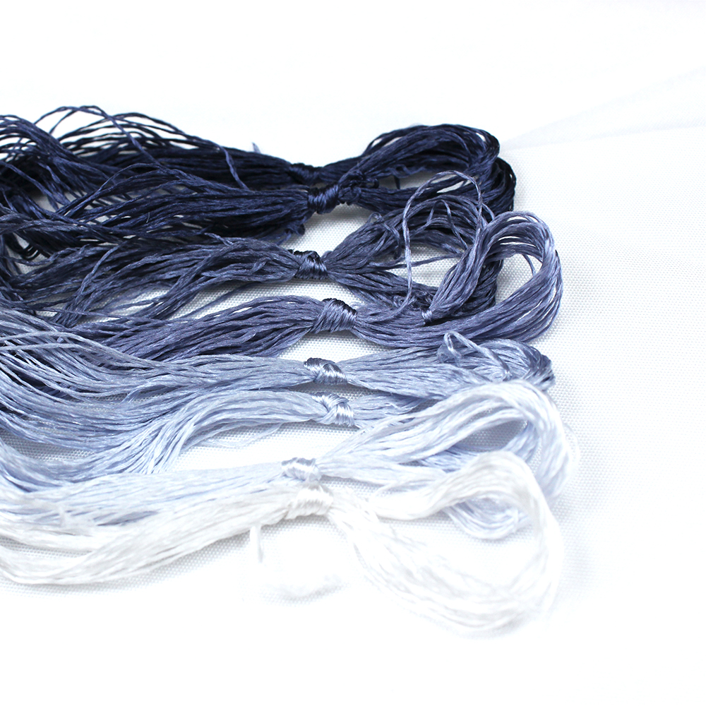 8 sztuk nici robić haftowania ręcznie haftowane nici jedwabne Spiraea jedwabne linie: Mięta zielona