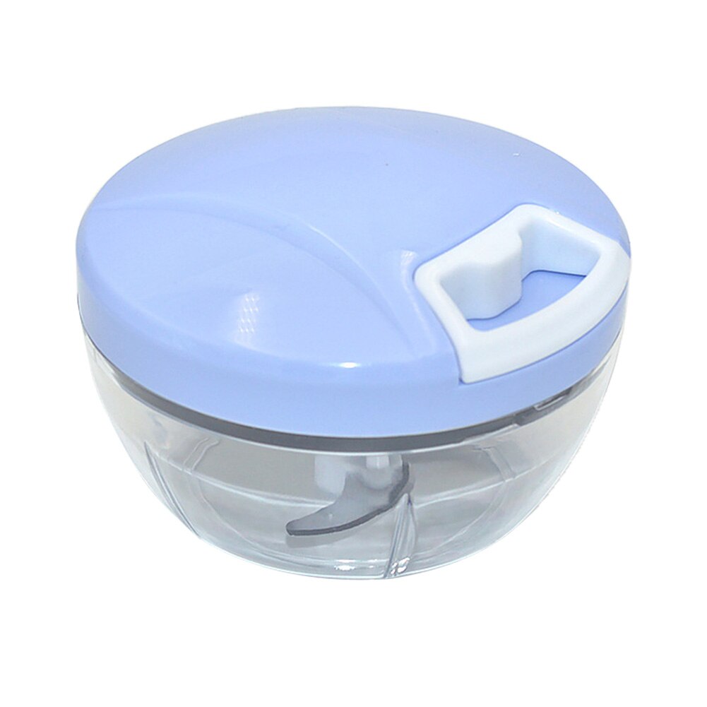 Hand getrokken voedsel groente hakselaar crusher keuken vleesmolen mixer blender vlees fruit groente gereedschap noten versnipperaars: Blauw