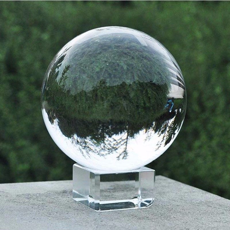 60cm/70cm/80cm klare glaskugler feng shui fotografering krystalkugle værelse dekoration boligindretning håndværk bolde