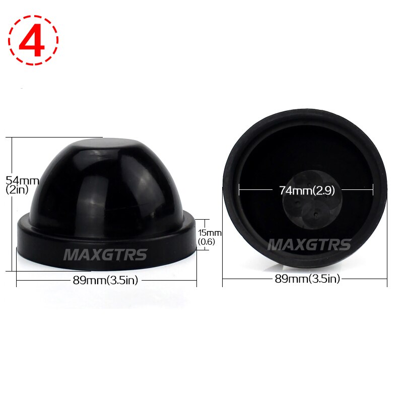 1x hid led koplamp auto stofkap rubber waterdicht stofdicht afdichting koplampkap auto styling accessoires doe-het-zelf retrofit werk: 4