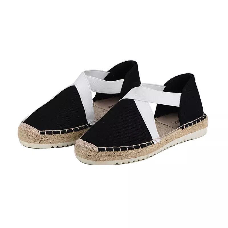 Vrouwen Canvas Espadrille Flats Hennep Bodem Visser Schoenen Voor Lente/Herfst Vrouwen Loafers