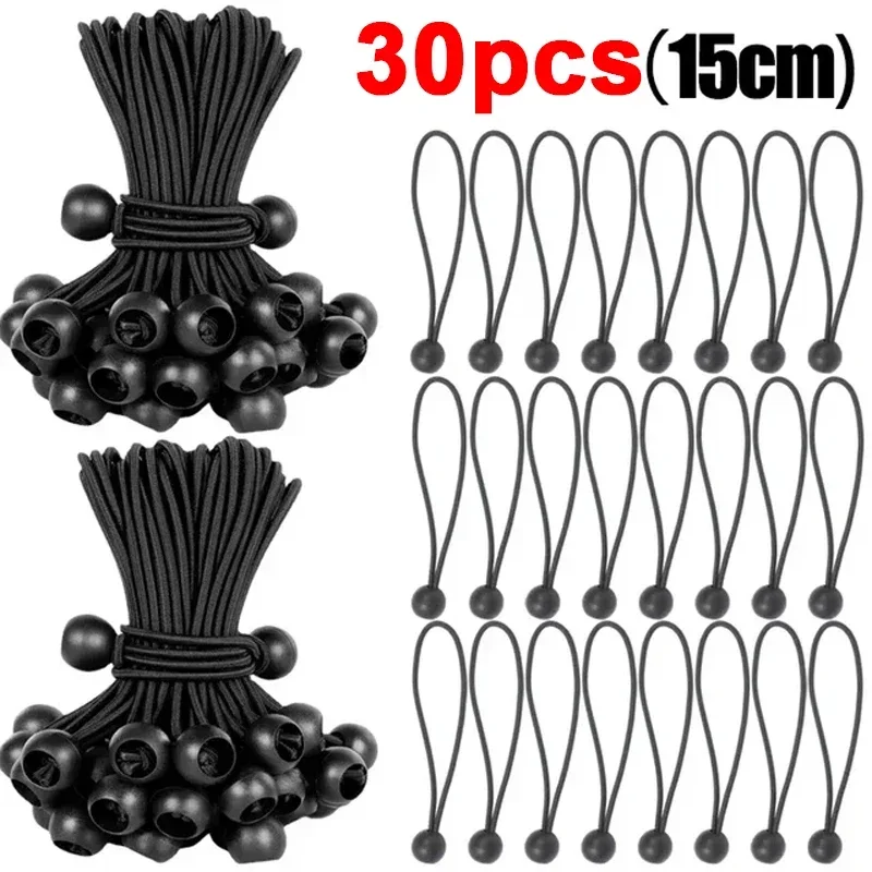 50/10 stücke Bungee Ball Planen Leinwand Flugzeug Fahnenmast Krawatten Schnur Enden Elastische Seil Spitze Feste Stiefel Pole Camping zelt Zubehör: Grün