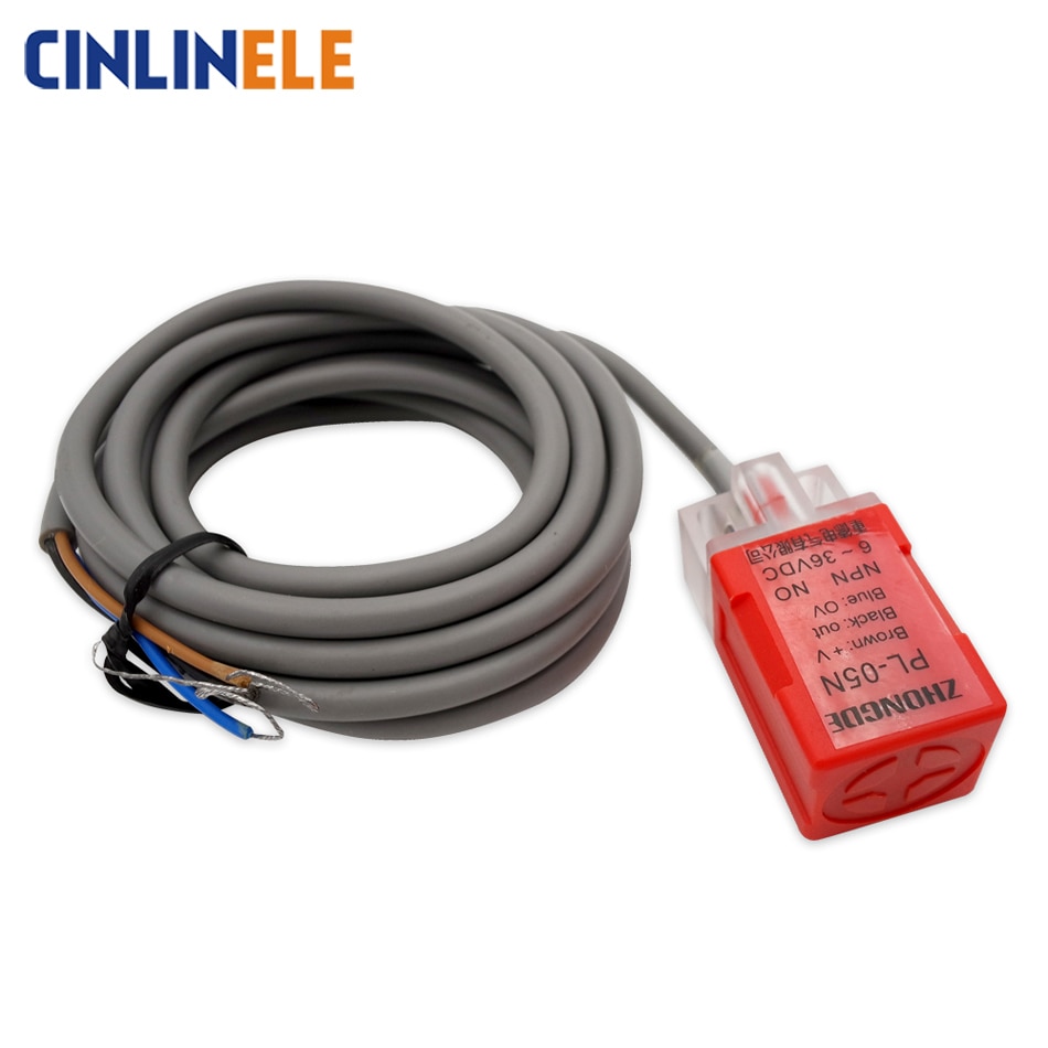 5mm &amp; 8mm Sensing PL08N &amp; PL05N Cube Shell Inductive Screen Metal Type Proximity Switch Sensor NPN PNP NO NC AC DC