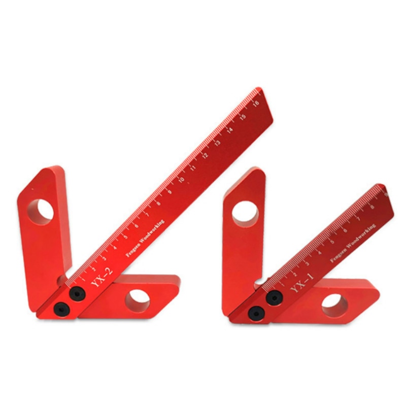 Houtbewerking Centrum Kraspen 45/90 Graden Hoek Lijn Gauge Plein Center Scribe Carpenter Ruler Centrum Finder Meetinstrument