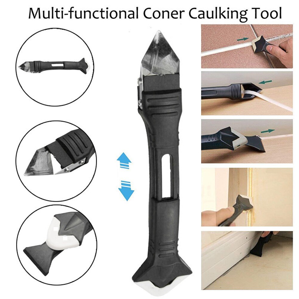 32pcs Door Window Caulking Tool Kit Edge Portable 6 In 1 Sink Joint Repairing Home Nozzle Applicator Sealant Finishing Reusable