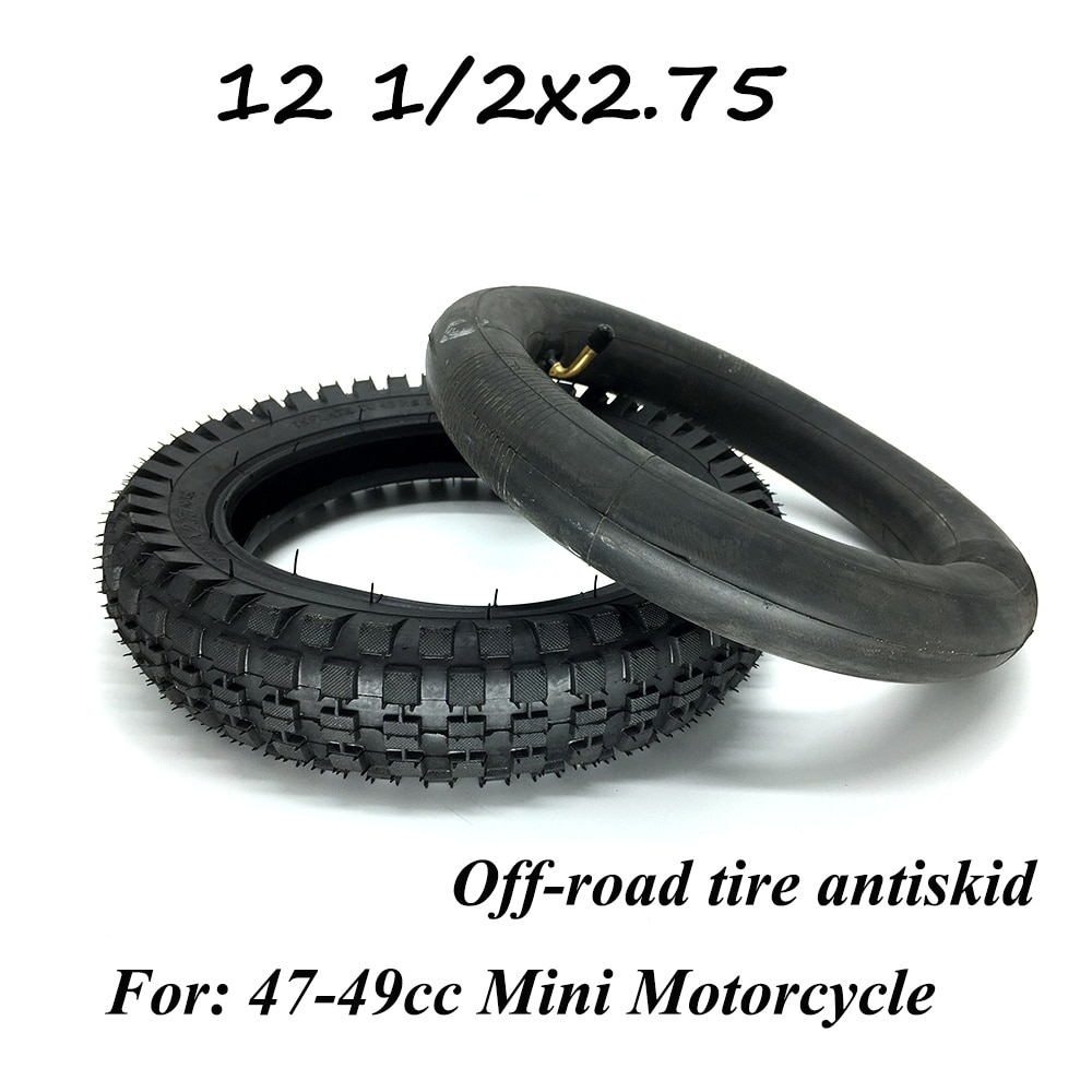 12 1/2x2.75 Off-Road Tires Inner Tube, 12-inch Super Wear-Resistant Tire for Electric Vehicle, Mini Motorcycle Tyre Parts