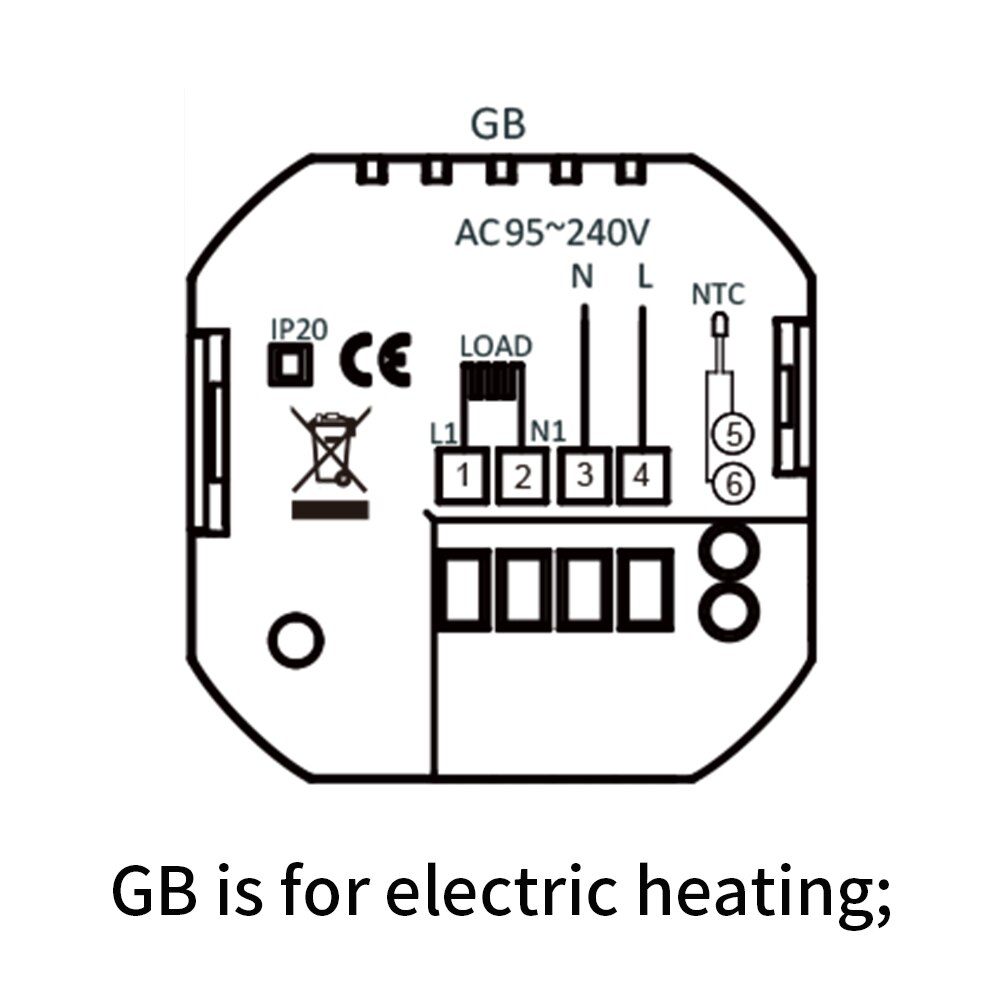 Tuya Smart Leven Wifi Thermostaat Voor Gas Boiler En Warme Vloer Verwarming Thuis Temperatuur Controller Smartthings Alexa Google Siri: for Electric Floor / 24V BLACK