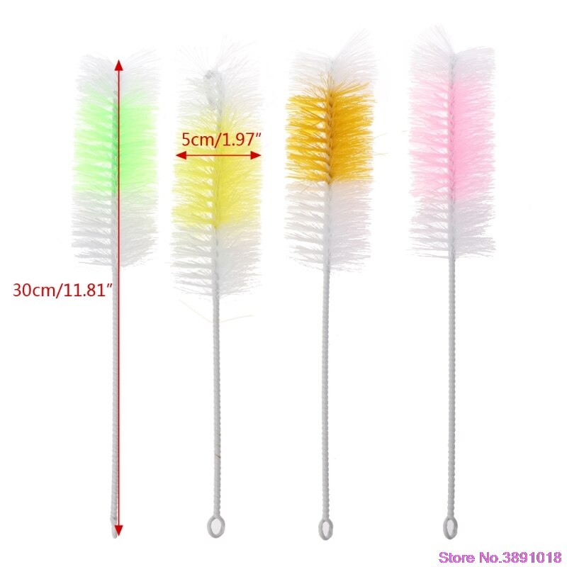 Nowy 2 sztuk niemowlę sutek szczotka robić butelek 360 stopni odkurzacz 30cm nylonowe robić czyszczenia szczotki