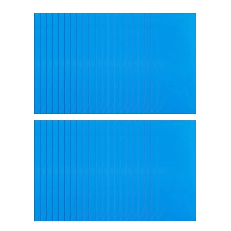 Self-Adhesive PVC PatchesVinyl Pool Liner Patch Boat Repair Rubbers for Inflatable Boat Raft Kayak CanoeRectangle: 40 sheet