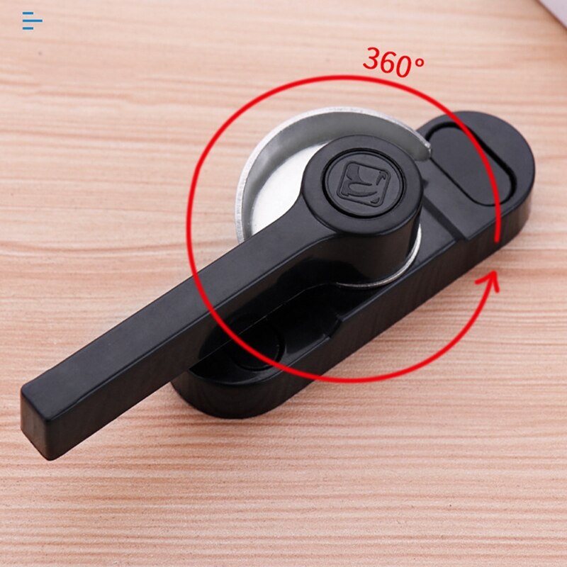 Sliding Door And Window Sash Safety Lock Crescent Type Two-Way Lock, Stainless Steel Universal Crescent Lock