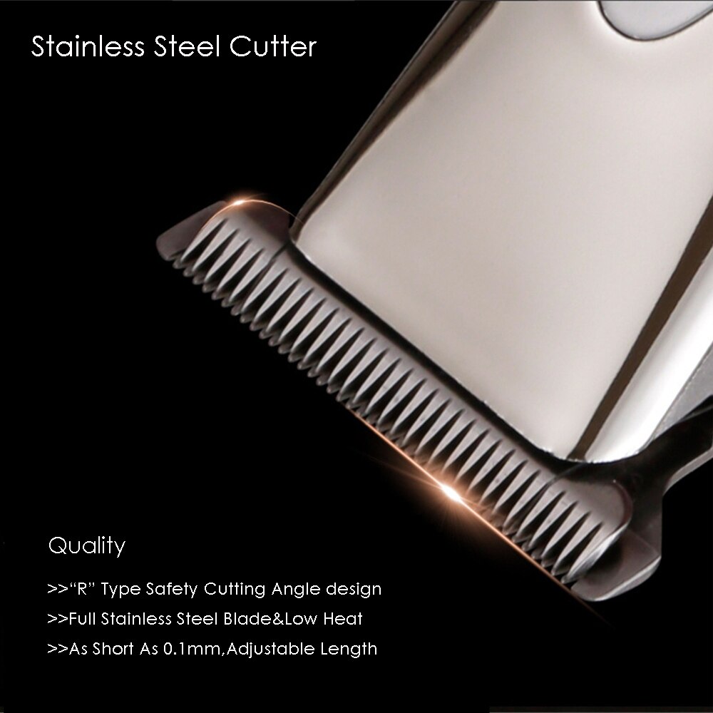 Cordless Rechargeable Hair Trimmer for Men Haircut Tool Barber Outlining Hair Clipper Electric Hair Cutting Machine