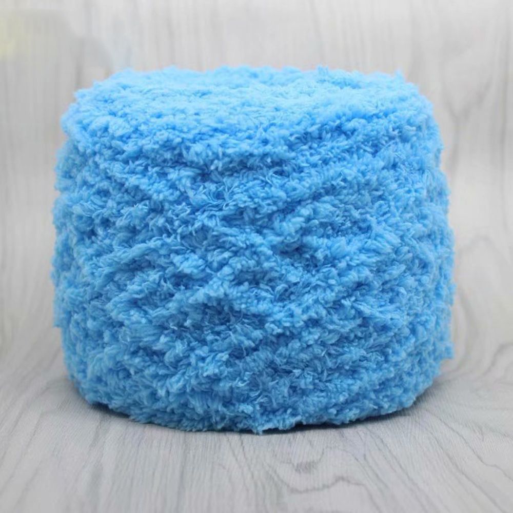 Household Products Hand Knitting Baby Hand-made Wool Crochet Coral Wool Yarn: sky blue