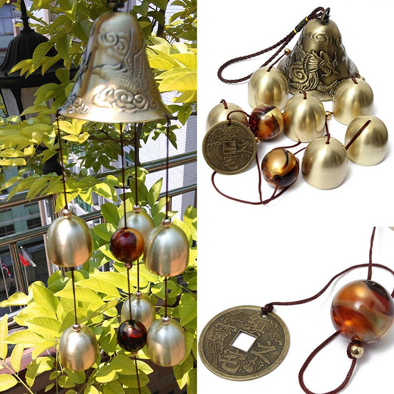 Campanas de viento para Salón al aire libre, jardín antiguo increíble, campanillas de 8/12 tubos de cobre, campanas de la capilla, decoración de hogar para colgar en la pared