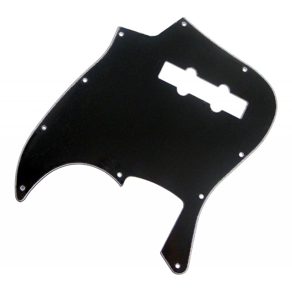 3Ply Jazz Bass Pick Guard Scratch Plate 10 Hole Replacements Parts Black