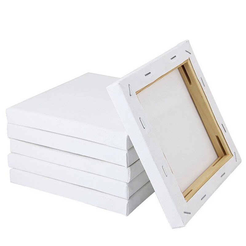 24 sett kunstnere mini lerret sett maleri håndverk diy tegning lite bord staffeli