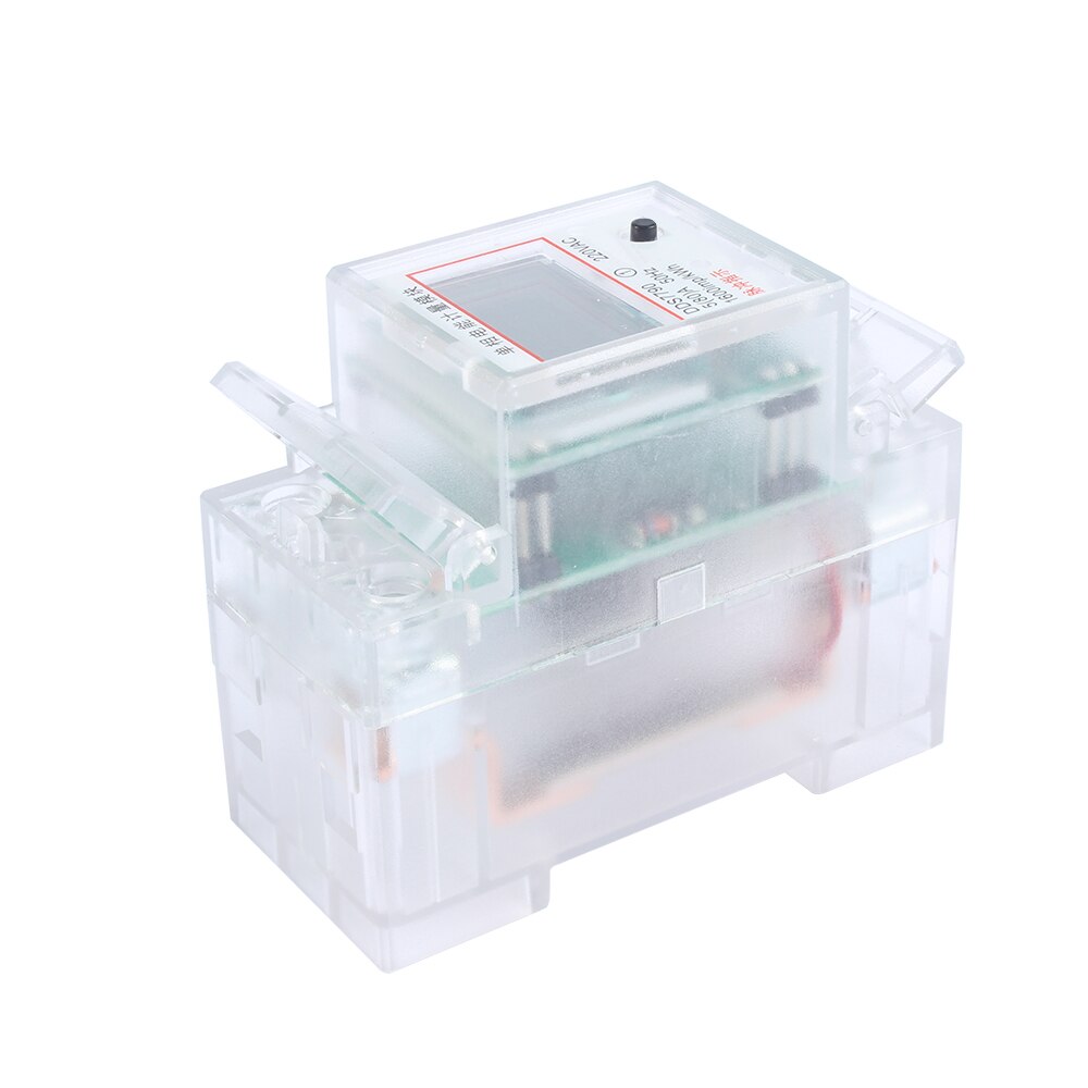 Din Rail Digital Single Phase Reset Zero Energy Meter kWh Voltage Current Power Consumption Meter Wattmeter Electricity 220V AC