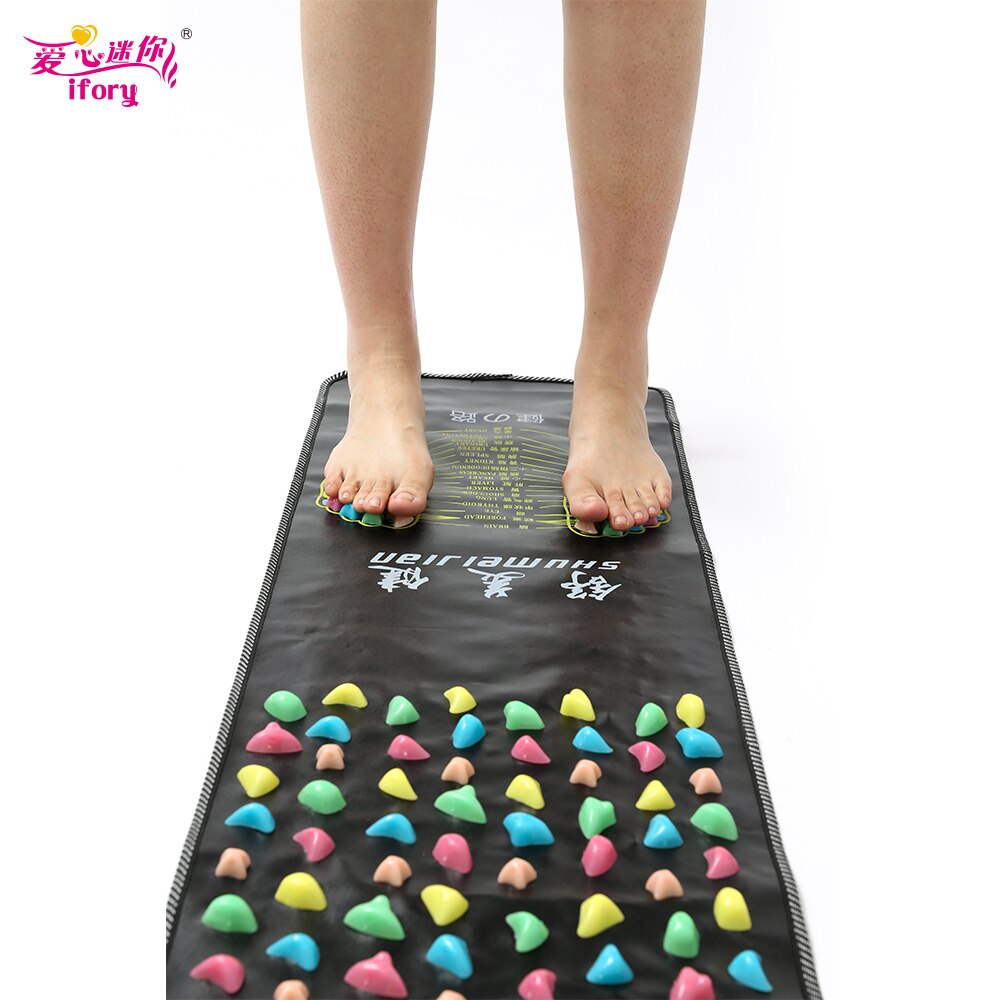 Ifory 175 x 35cm fot massagepedal kullersten smärtlindring fotmassageapparat akupressurmatta hälsa och skönhet främjar blodcirkulationen
