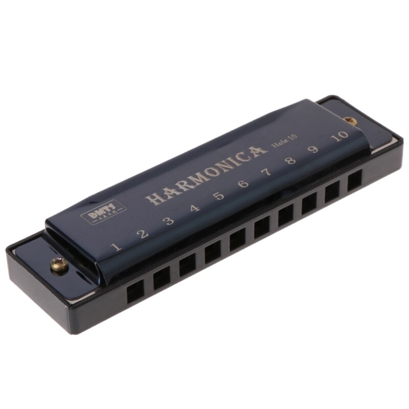 X5QF 10 Gaten Sleutel Van C Blues Harmonica Muziekinstrument Educatief Speelgoed Met Case