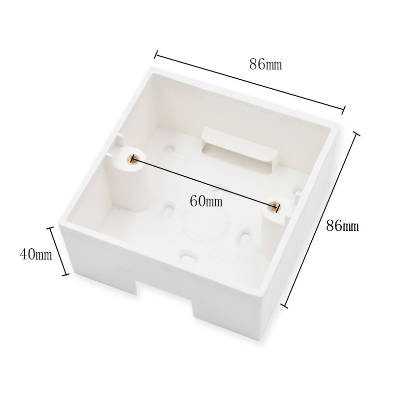 External Mounting Wall Mount Switch Junction Box 86*86*40mm for 86mm*86mm Standard Switches and Sockets Apply