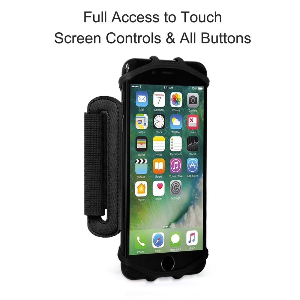 IKinHo Wristband Phone Holder for iPhone/Samsung/Google,180 degree rotation Great for Hiking Biking Walking Running Arm band