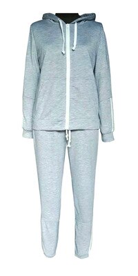 femmes velours femmes ensembles 2 pièces sport survêtement à capuche sweat-shirt pantalon costume ensemble hiver survêtement: blue / M