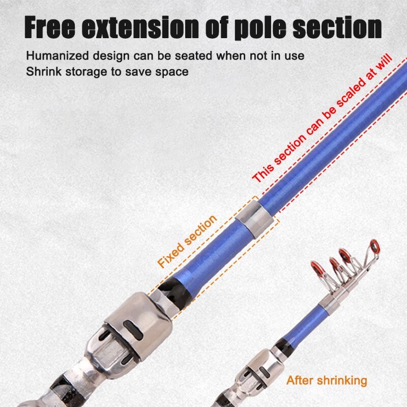 Ultralight Carp Fishing Rod Telescopic Epoxy Resin Fishing Rods Pike Spinning Rod Rock Mini Sea Fishing Tool Fishing Rod T4MF
