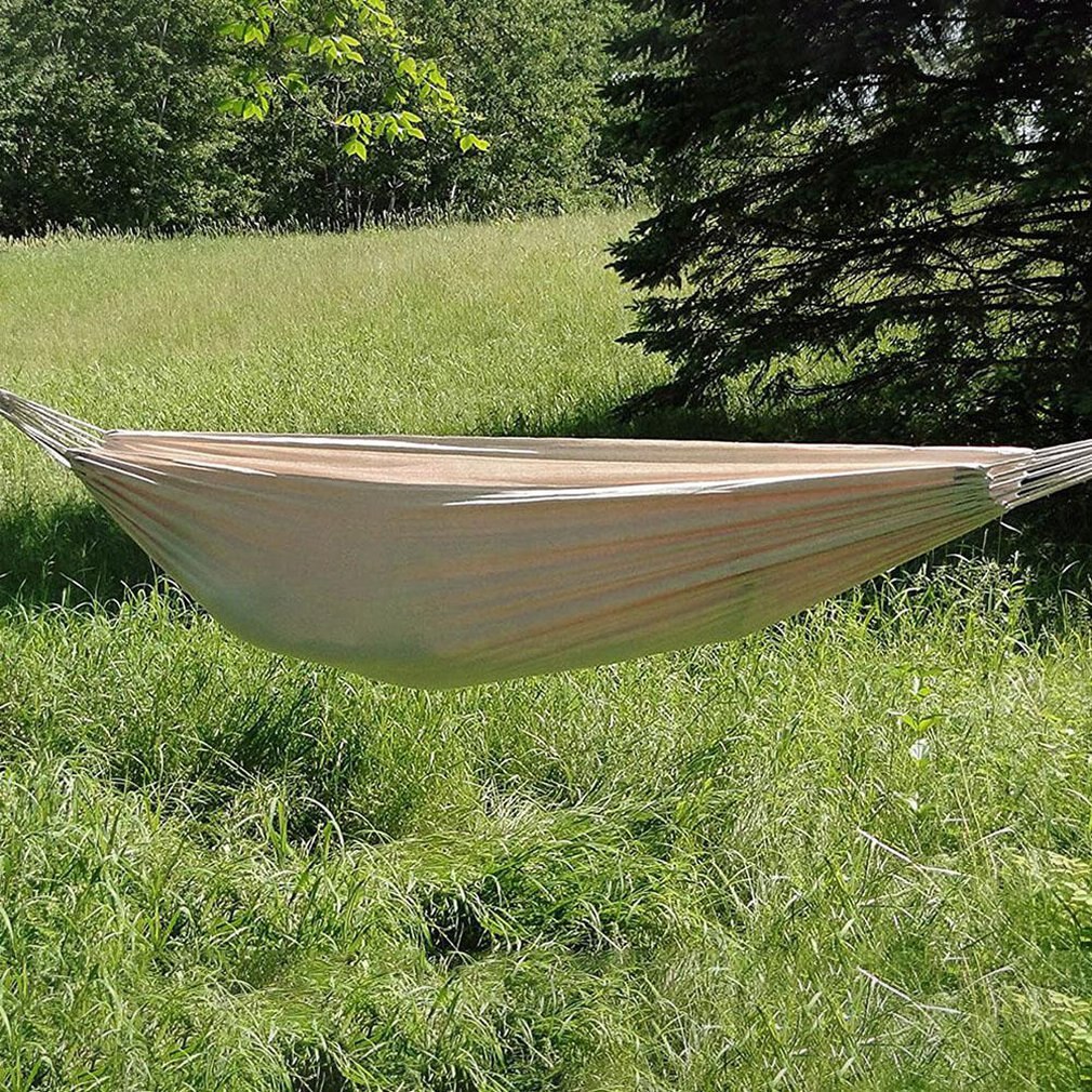 Outdoor Beach Double Canvas Hammock Indoor Balcony Lazy Swing Chair Beach Canvas Double Hammock Balcony Swing Chair