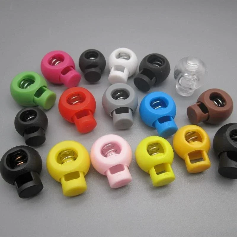 12 stuks Shock Cord Rope Stopper Lock End Toggle Buckle en metalen veer