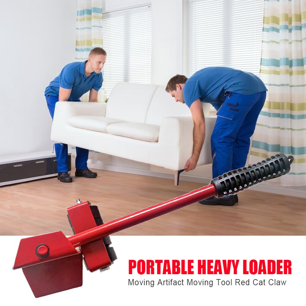 5 uds carro elevador para muebles casero portátil con suficiente durabilidad y Ruggedness Mover la máquina de transporte para muebles pesados en movimiento