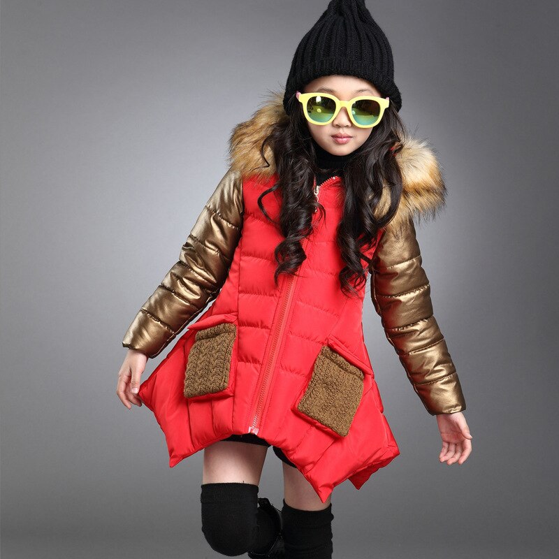 Winter Winddicht Waterdichte Dikker Warme Kind Jas Kinderen Bovenkleding Baby Meisjes Jassen Voor 2-14Y baby meisje winterjas