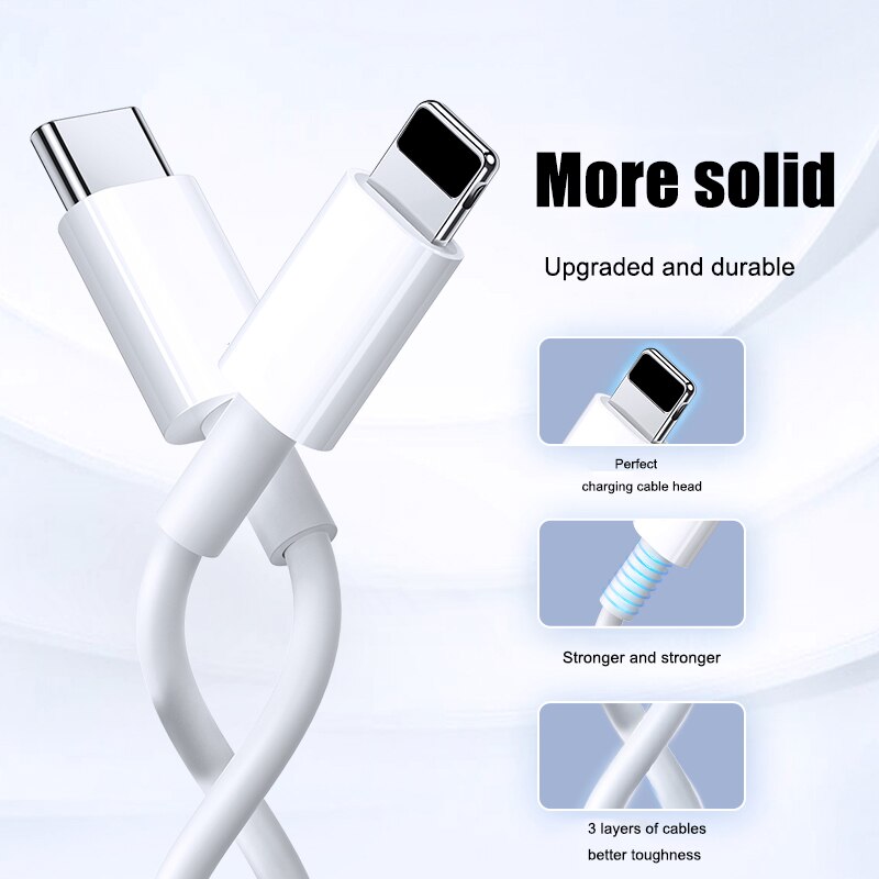 20W PD ładowarka kabel USB C dla iPhone 12 mini 11 zawodowiec XR X XS Max 8 SE kabel błyskawicy szybkie ładowanie danych kabel typu C przewód USB