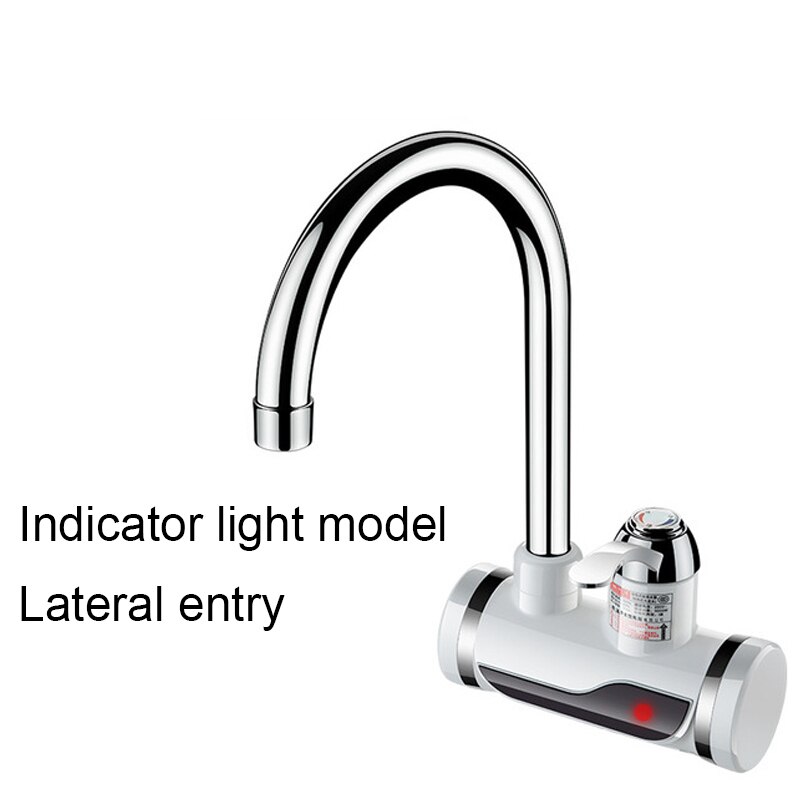 Dmwd Elektrische Onmiddellijke Douche Boiler Instant Water Kraan Keuken Elektrische Kraan Water Verwarming Momentane Heater 3000W: Indicatorlight Side