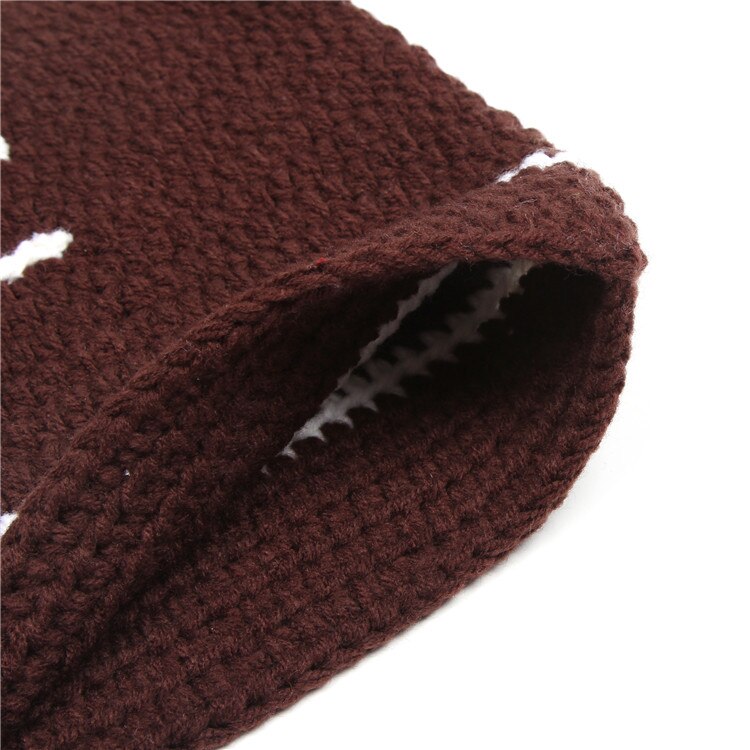 Moeble Newborn Baby Boy Coffee Color Crochet Knit Clothes Football Photography Props Bebe Photography Props Crochet Clothing Set