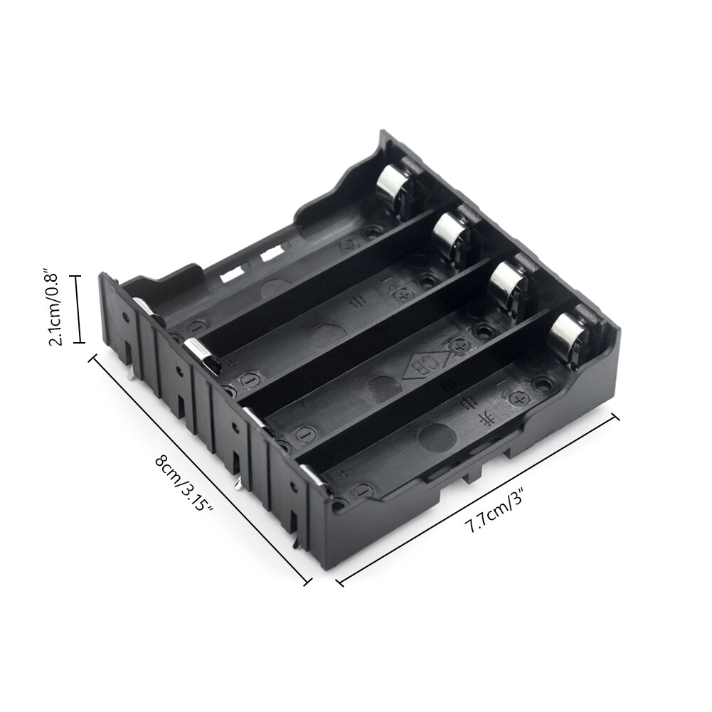 Houder Container Met Hard Pins Batterij Storage Box Case Houder Leads Met 1 2 3 4 Slot Multi Way Diy 18650 Batterij Clip