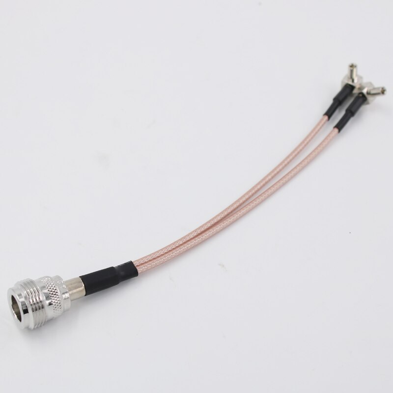 N female to 2 TS9 connector 3G 4G LTE Antenna connector Splitter Combiner RF Coaxial Pigtail Cable