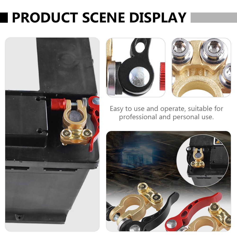 1 Set Batterij Terminal Nuttig Quick Release Batterij Connectors Batterij Terminal Klem Auto Batterij Terminal: Default Title