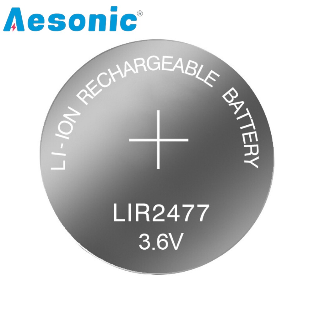 10 teile/los 3,6 V 200 mAh LIR2477 Knopfbatterie Lithium-Akku Knopfzelle für Uhr Rechner Tablet Ersetzt CR2477
