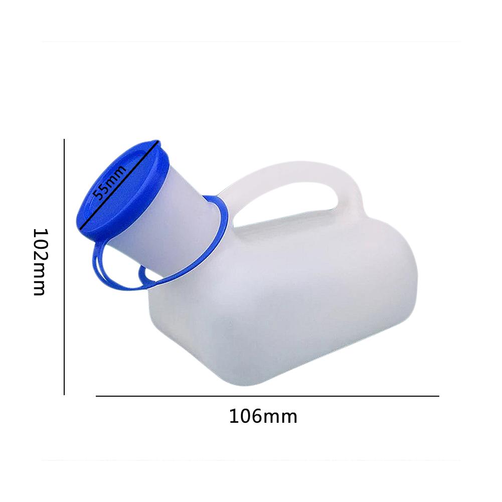 1000ML Urinal Toilet Female Male Unisex Traveling Camping Portable Plastic PE Material with Connector Delivered Randomly 20E