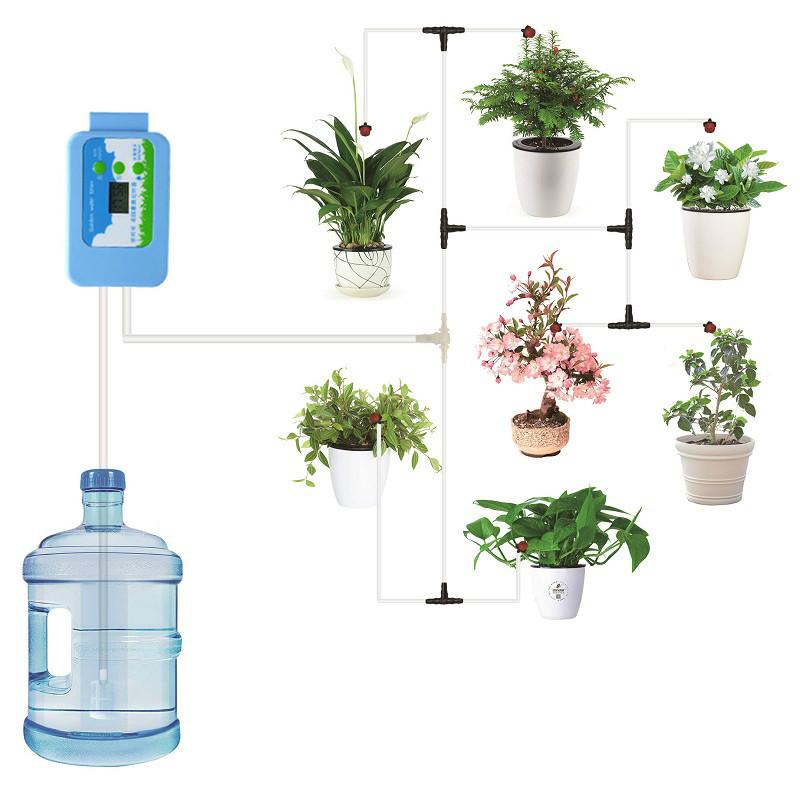 Automatic Drip Irrigation System Pump Controller Watering Kits with Built-in Membrane Pump Used Indoor