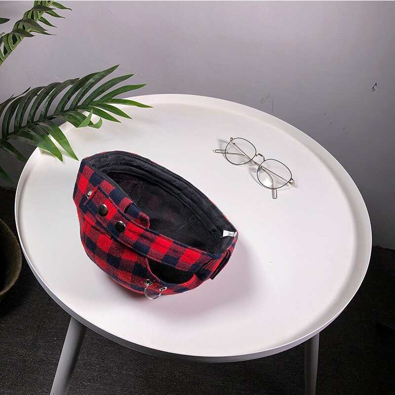 Stijl roosters katoen lente zomer dames heren pompoen baret franse kunstenaar beanie veelkleurige beanie