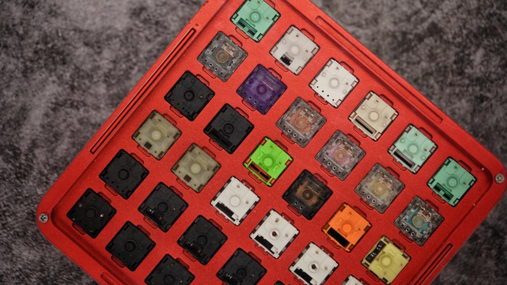 keyfirst aluminium alloy switch storage box Keycap display box Multi color options
