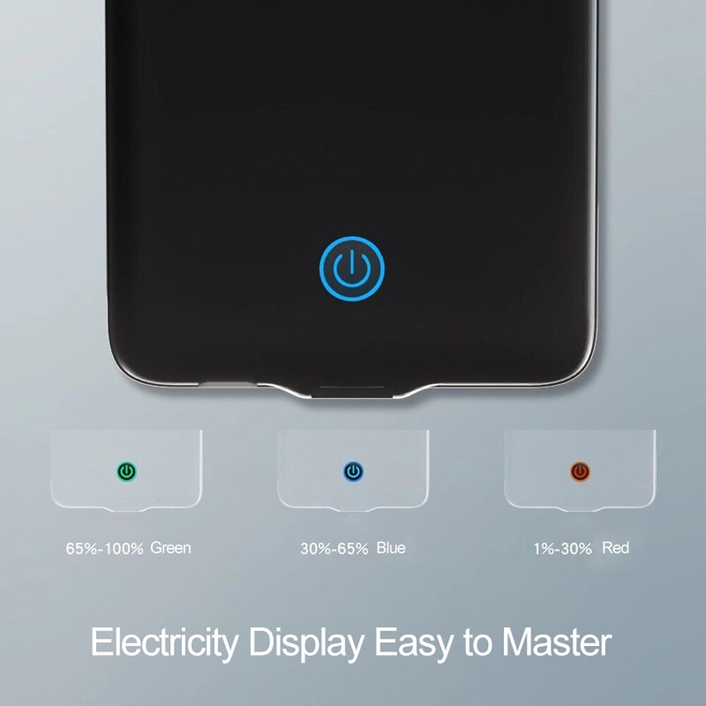 7000mah Batteria di Caso Del Caricabatteria per Samsung Galaxy S10 S10e Caricatore di cassa di batteria per Samsung S10 Più Indietro Clip Veloce del telefono mobile
