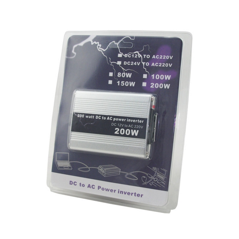 I key koop hoge auto-omvormer 200w 12v to 220v universele stopcontact met sigarettenaansteker handige stroomomvormer